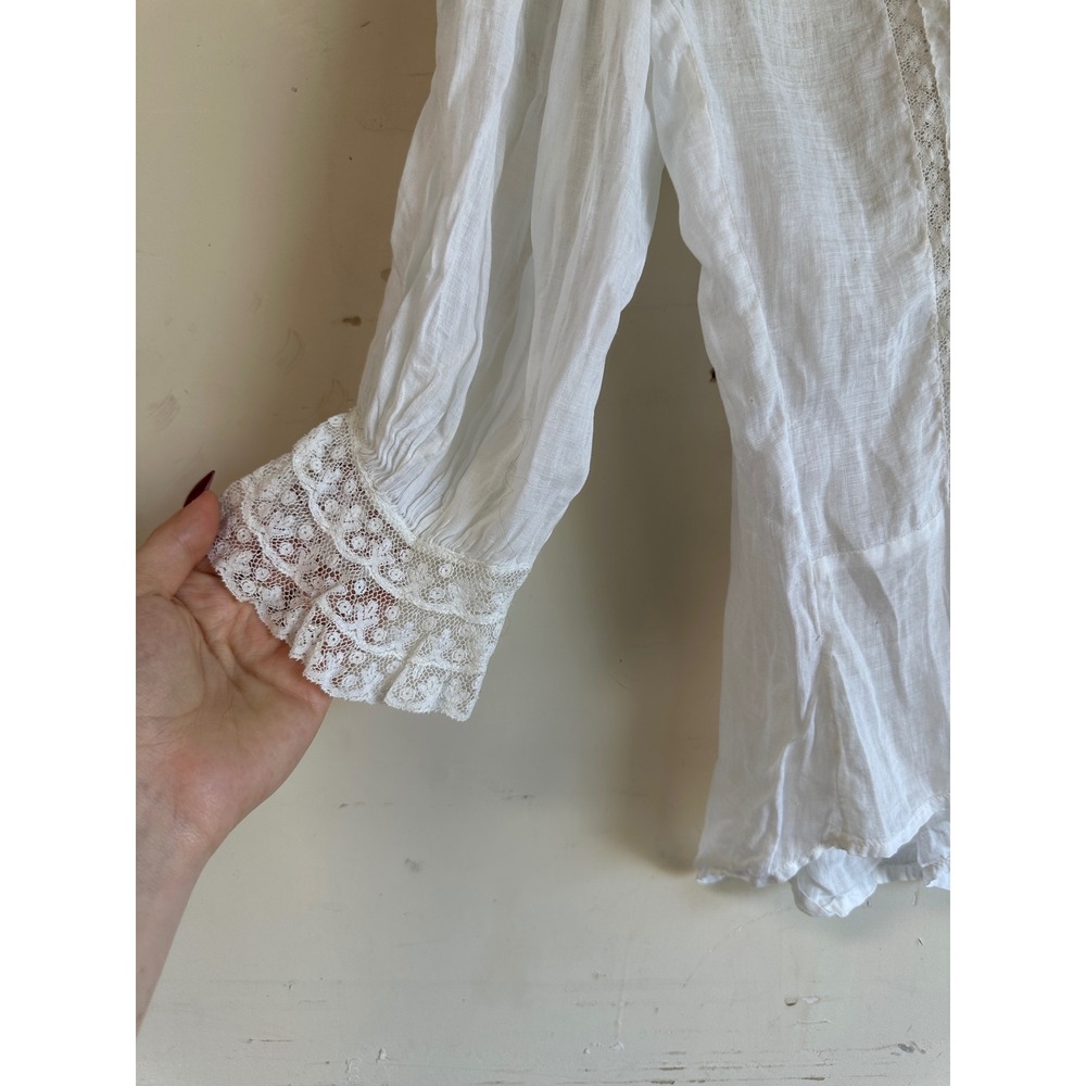 Antique Edwardian cotton lace blouse - Picture 5 of 12